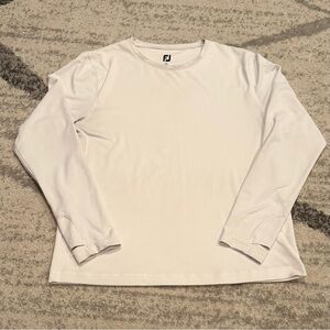 Footjoy FJ Base Shirt Large Golf Stretch Performance White Mens XL